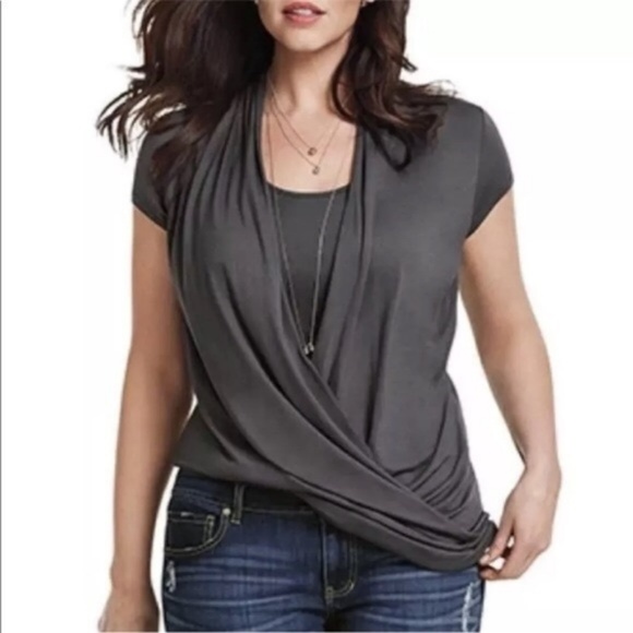 CAbi Tops - CAbi Fickle Drape Jersey Top #3058